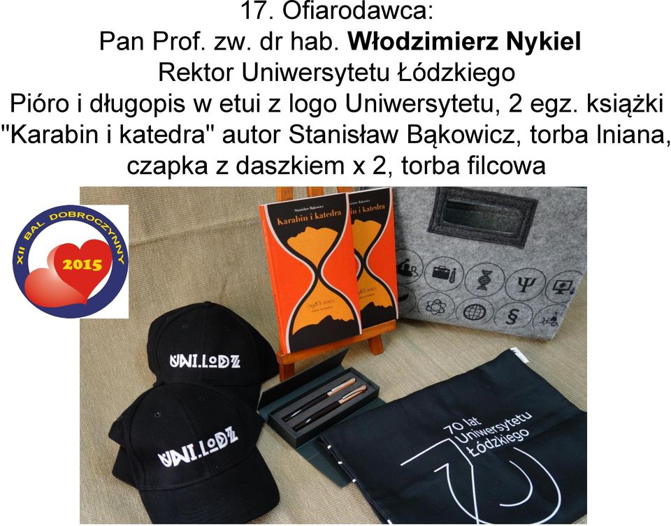 długopis w etui z logo Uniwersytetu, 2 egz.