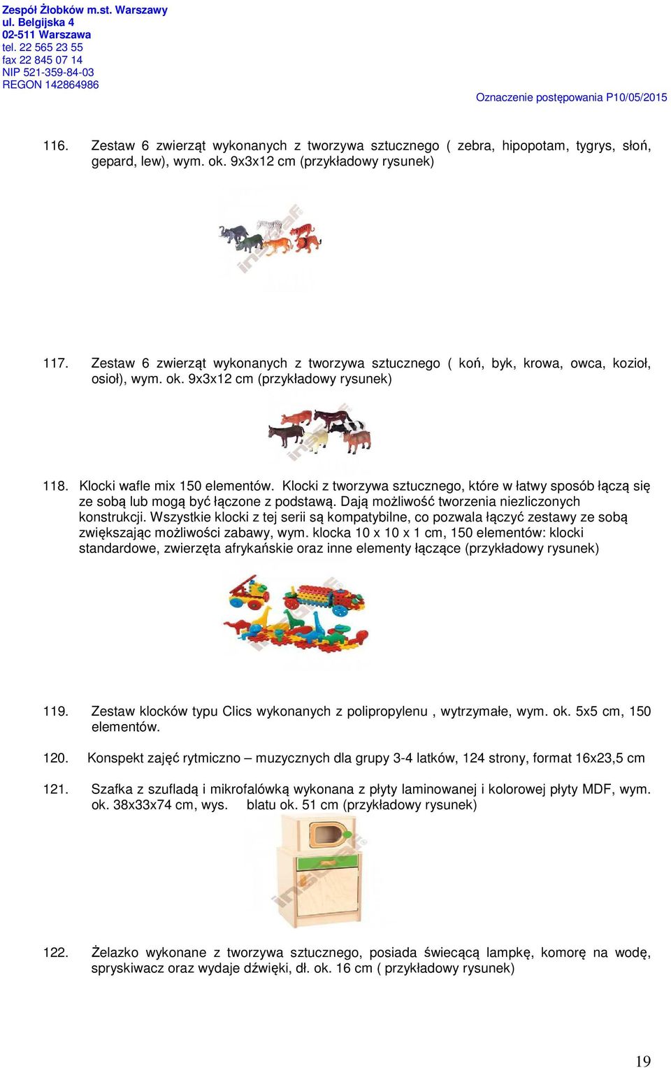 Klocki z tworzywa sztucznego, które w łatwy sposób łączą się ze sobą lub mogą być łączone z podstawą. Dają możliwość tworzenia niezliczonych konstrukcji.