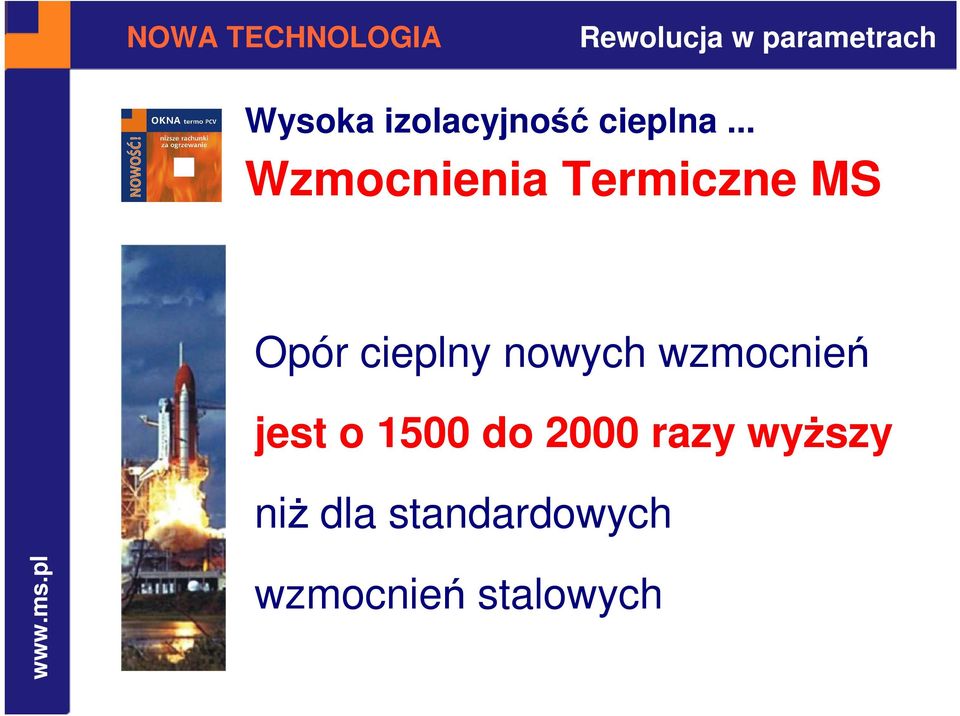 .. Wzmocnienia Termiczne MS Opór cieplny nowych