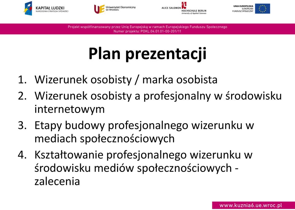 Etapy budowy profesjonalnego wizerunku w mediach społecznościowych 4.