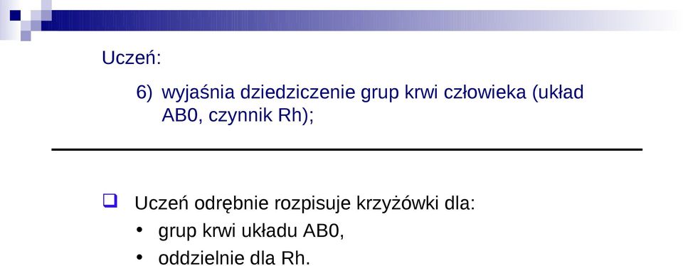 Uczeń odrębnie rozpisuje krzyżówki