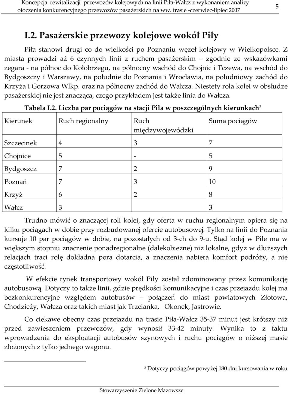 południe do Poznania i Wrocławia, na południowy zachód do Krzyża i Gorzowa Wlkp. oraz na północny zachód do Wałcza.