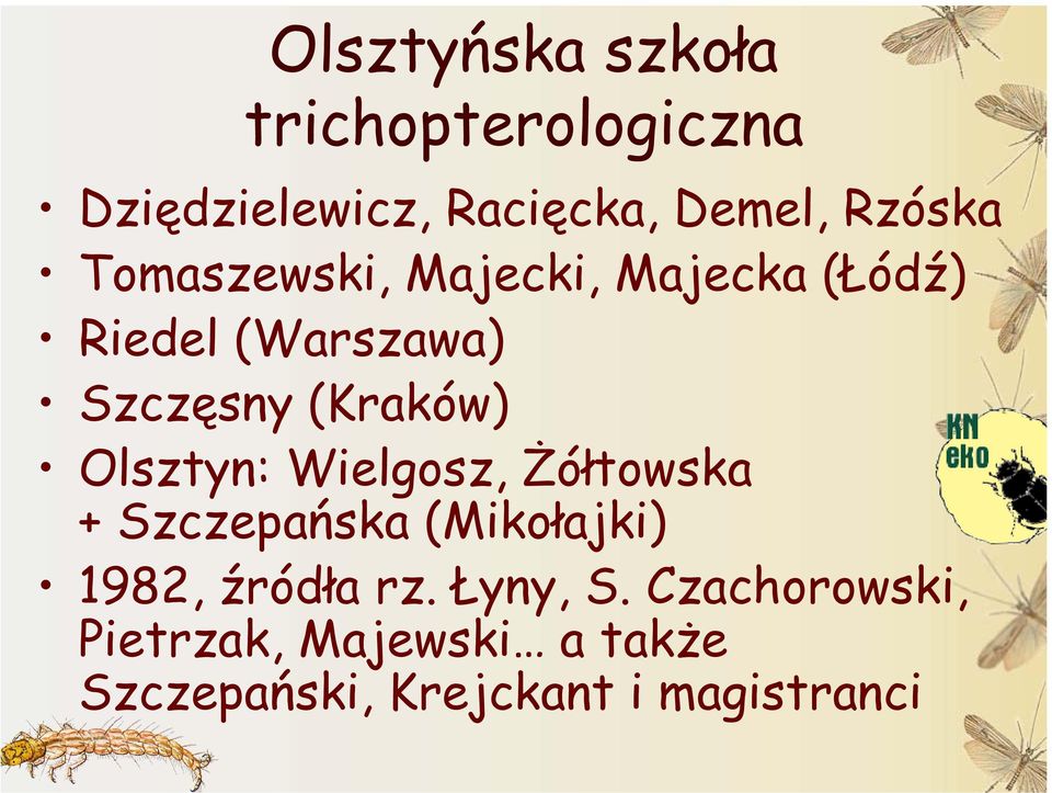 Olsztyn: Wielgosz, Żółtowska + Szczepańska (Mikołajki) 1982, źródła rz.