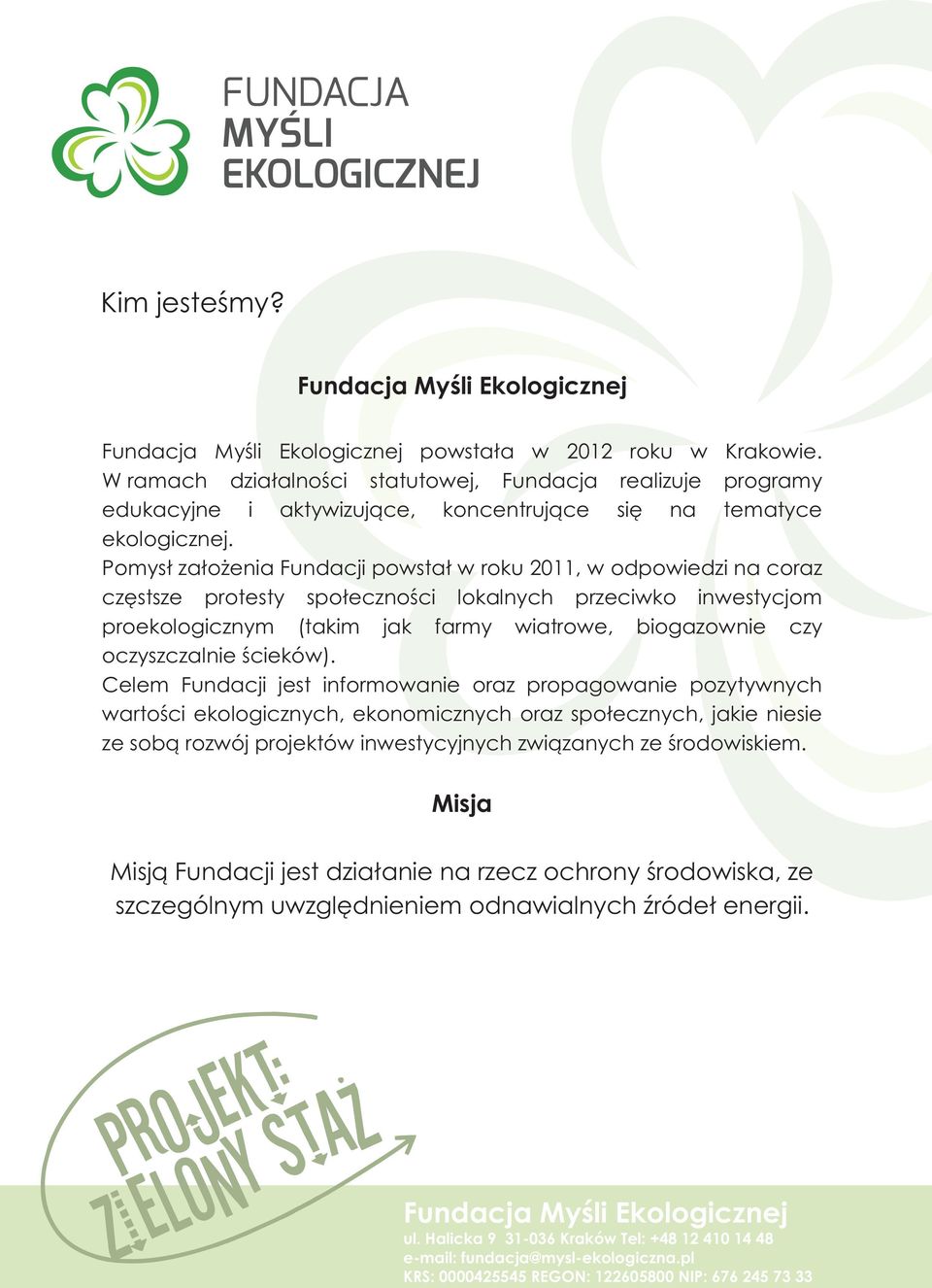 biogazownie czy oczyszczalnie œcieków).