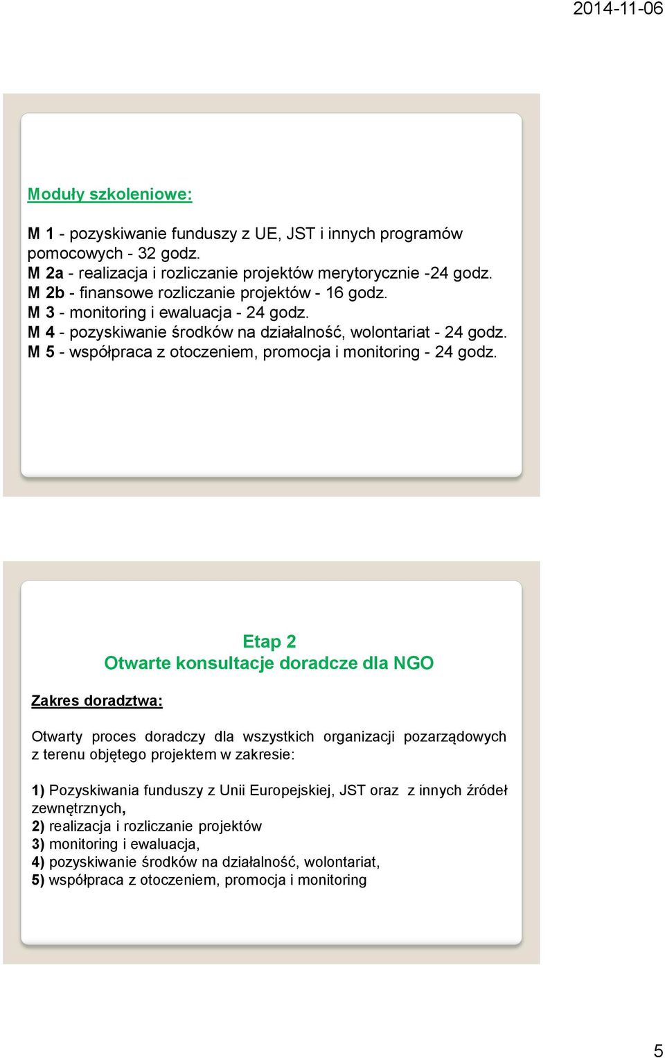 M 5 - współpraca z otoczeniem, promocja i monitoring - 24 godz.