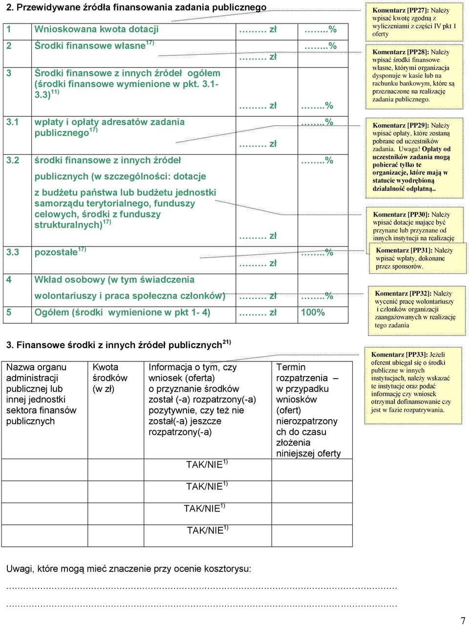 2 środki finansowe z innych źródeł publicznych (w szczególności: dotacje z budżetu państwa lub budżetu jednostki samorządu terytorialnego, funduszy celowych, środki z funduszy strukturalnych) 17) zł