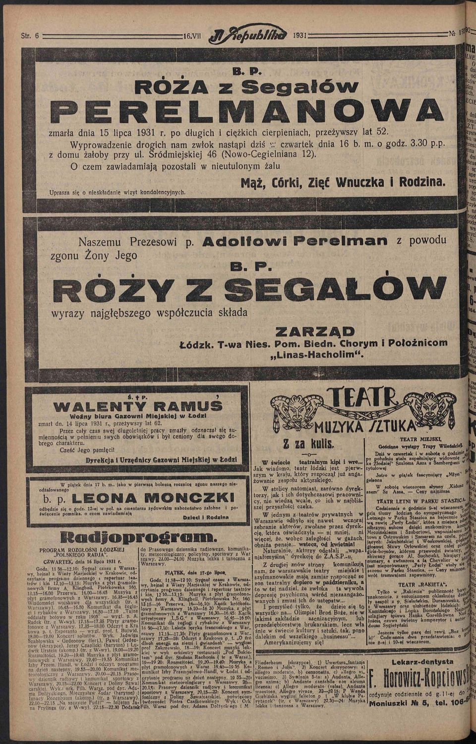 O czem zawiadamiają pozostali w nieutulonym żalu UPRASZA SIĘ O NIESKŁADANIE WIZYT KONDOLENCYJNYCH z, Córki, Zięć Wnuczka i Rodzina. KWI T. ;u i fina >i >brai : uro Pap dn Naszemu Prezesowi p.