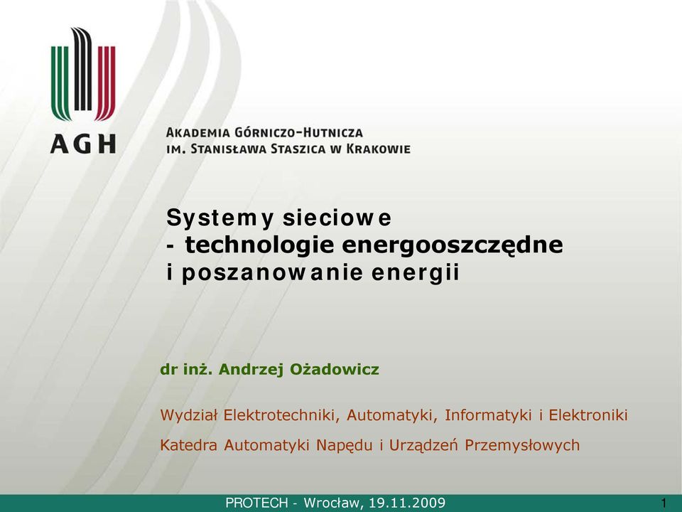 poszanowanie energii dr inż.