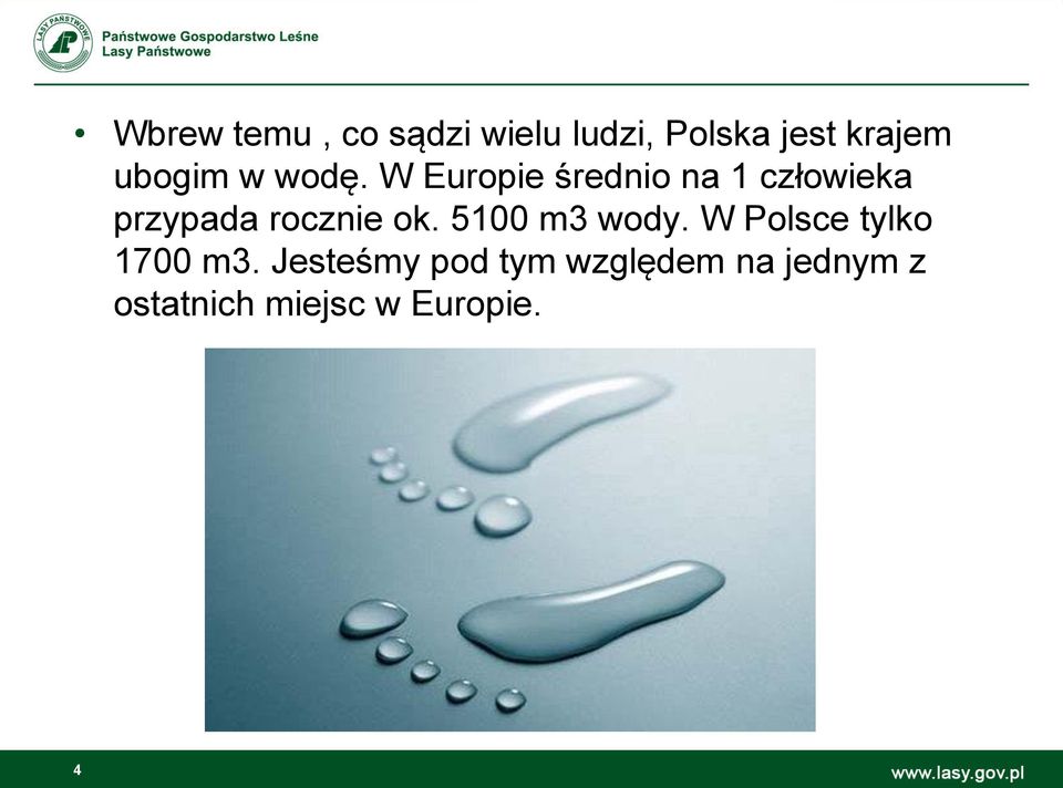 W Europie średnio na 1 człowieka przypada rocznie ok.