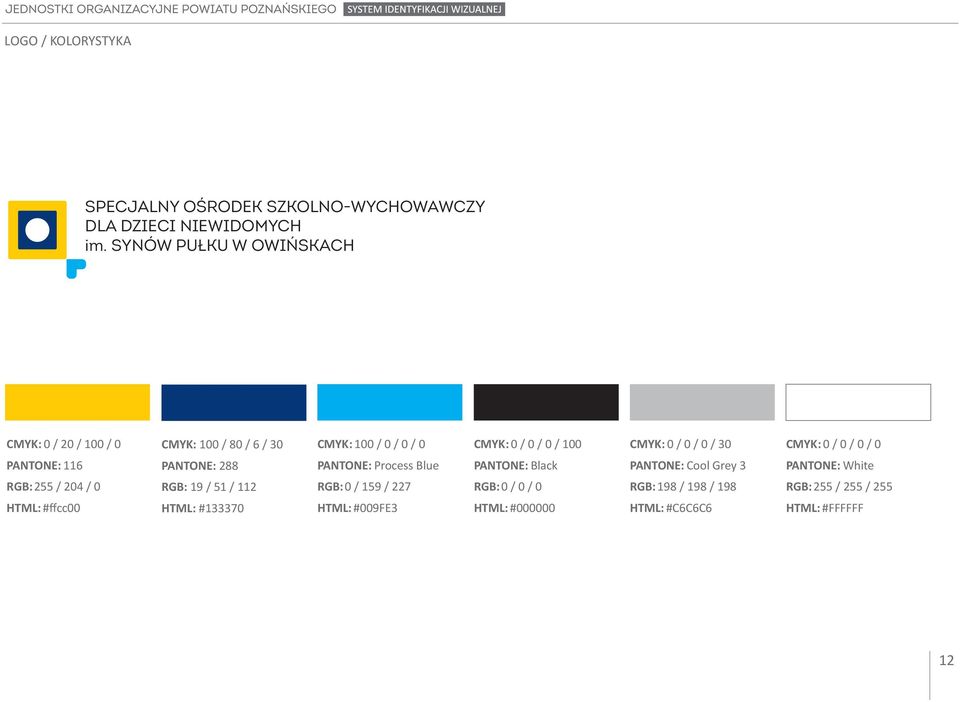Cool Grey 3 PANTONE: White RGB: 255 / 204 / 0 RGB: 19 / 51 / 112 RGB: 0 / 159 / 227 RGB: 0 / 0 / 0 RGB: 198 /