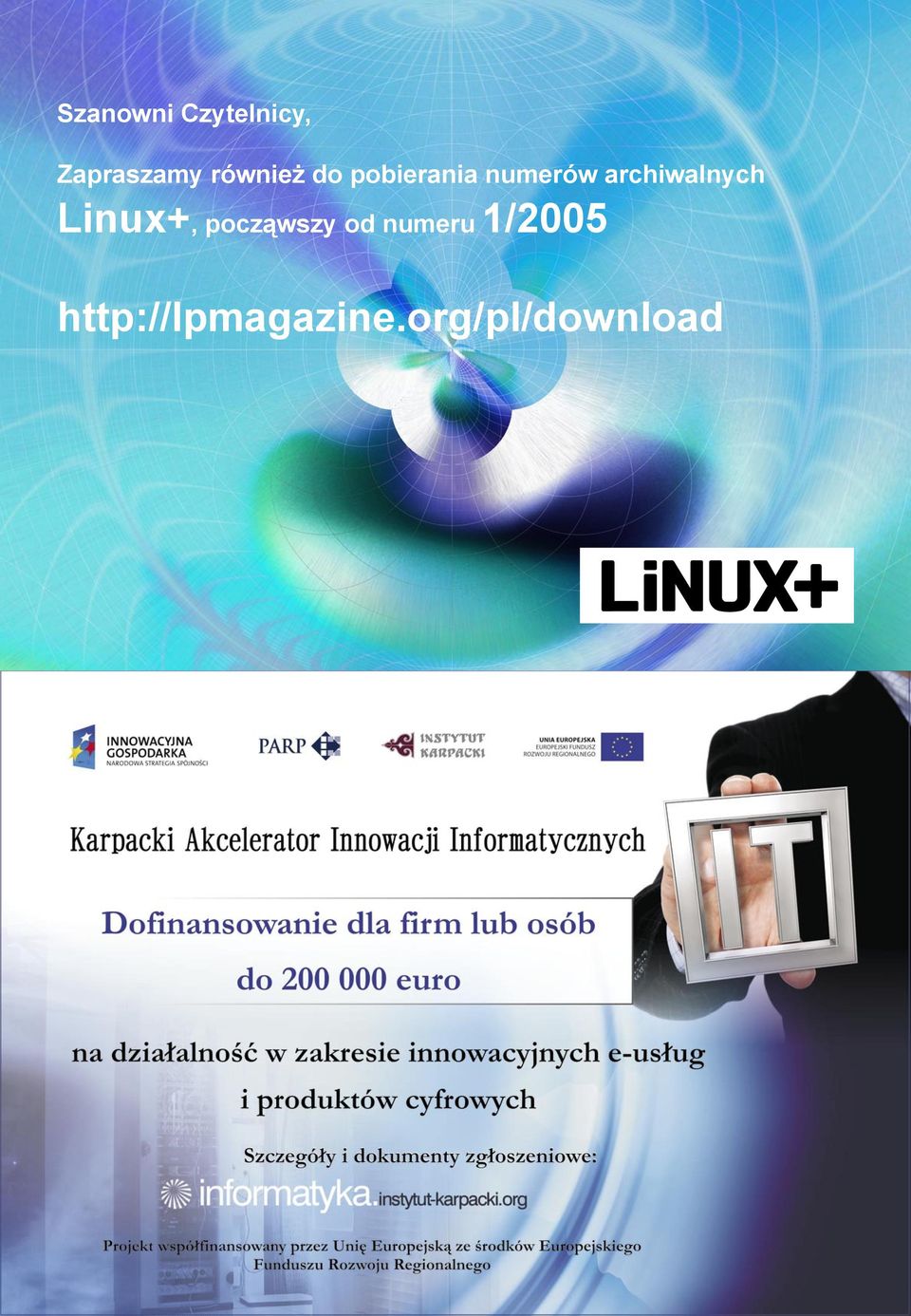 archiwalnych Linux+, począwszy od