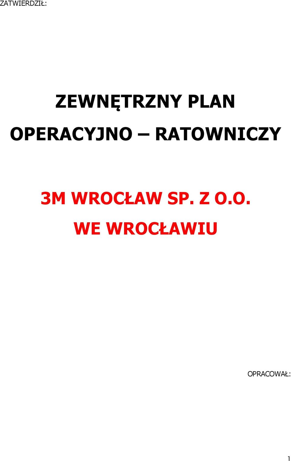 RATOWNICZY 3M WROCŁAW SP.