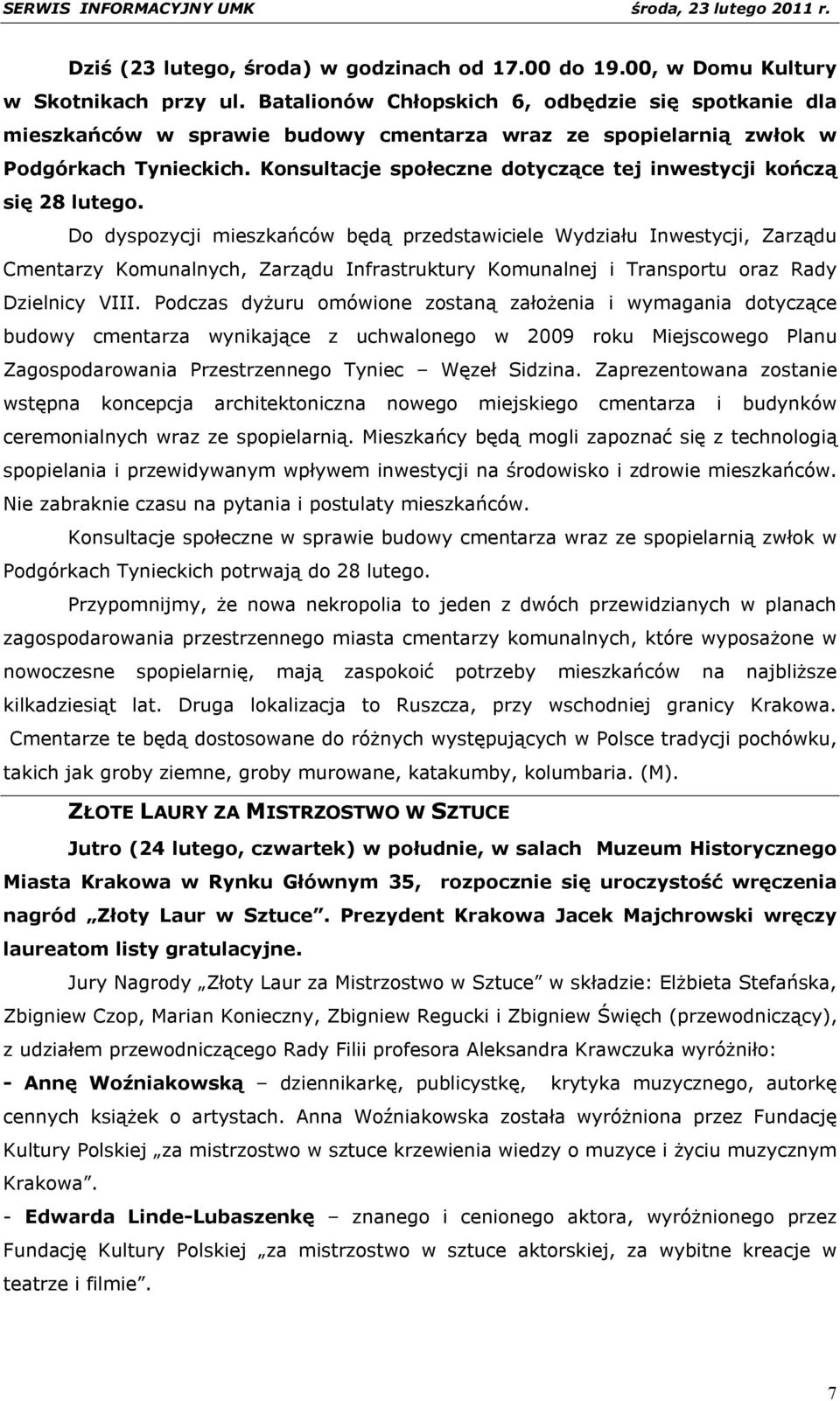 Konsultacje społeczne dotyczące tej inwestycji kończą się 28 lutego.