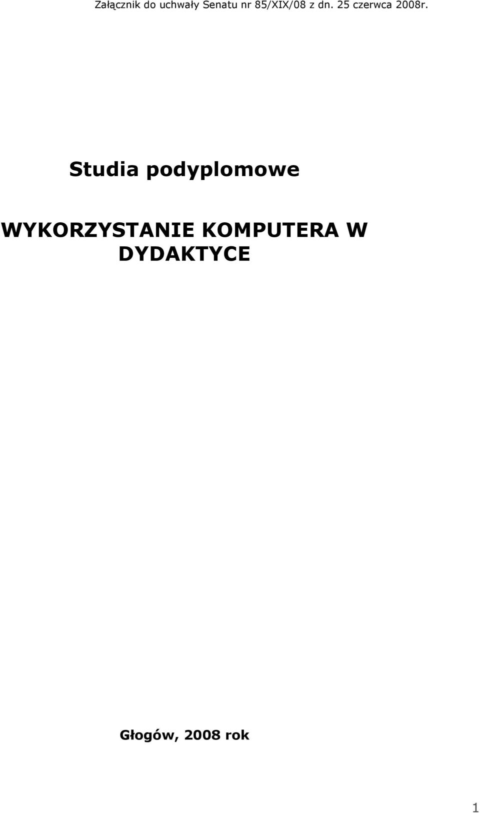 Studia podyplomowe WYKORZYSTANIE