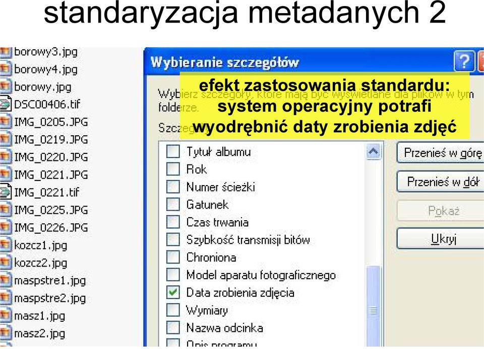 standardu: system operacyjny