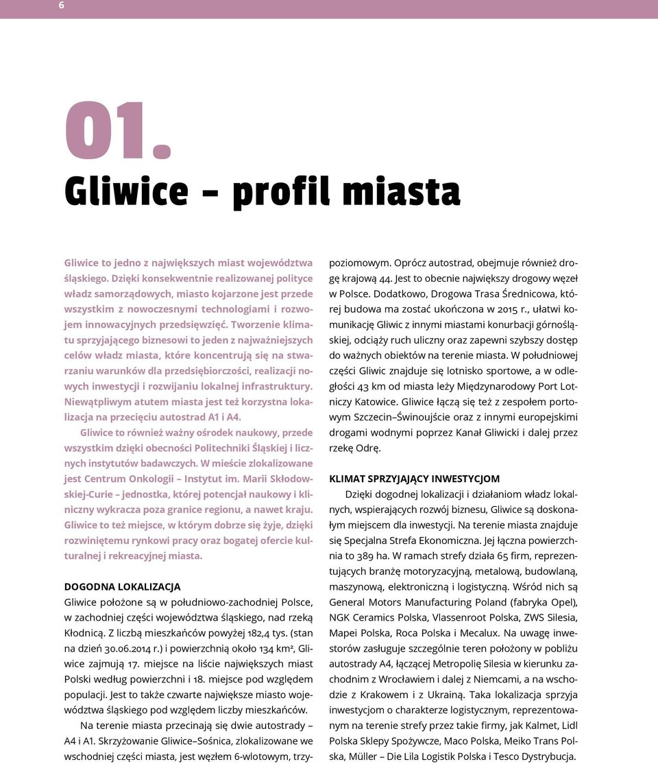 Tworzenie klimatu sprzyjającego biznesowi to jeden z najważniejszych celów władz miasta, które koncentrują się na stwarzaniu warunków dla przedsiębiorczości, realizacji nowych inwestycji i rozwijaniu