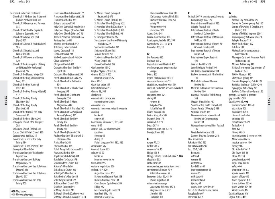 Mary and Michael the Archangel (Haczów) 287 Church of the Blessed Virgin 328 Church of the Holy Cross (Jelenia Góra) 333 Church of the Holy Name of Jesus 320 Church of the Holy Trinity (Gdańsk) 417