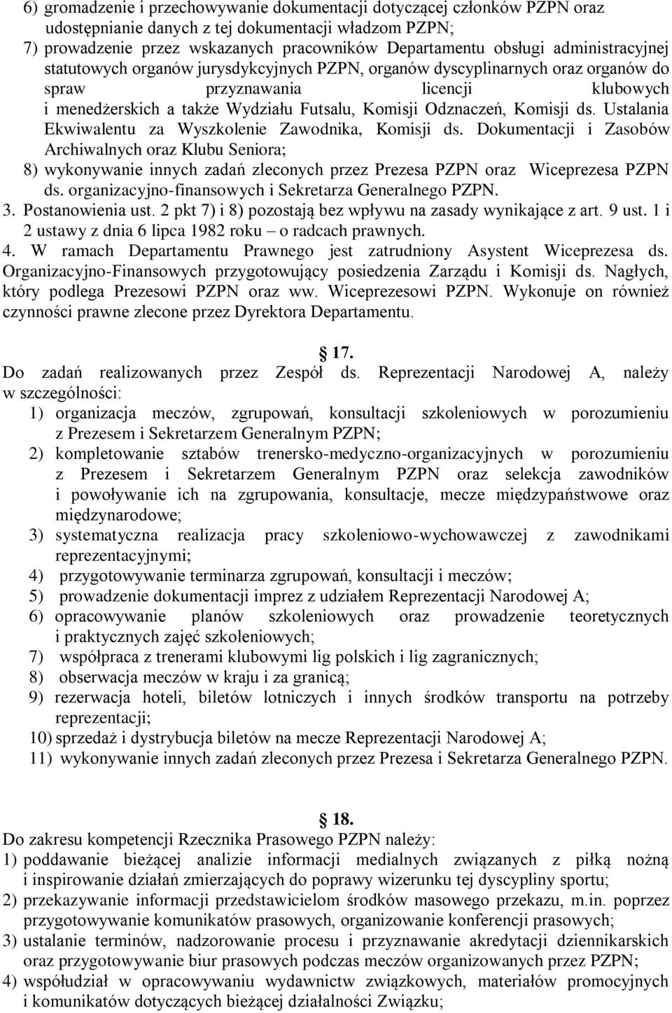 Komisji ds. Ustalania Ekwiwalentu za Wyszkolenie Zawodnika, Komisji ds.