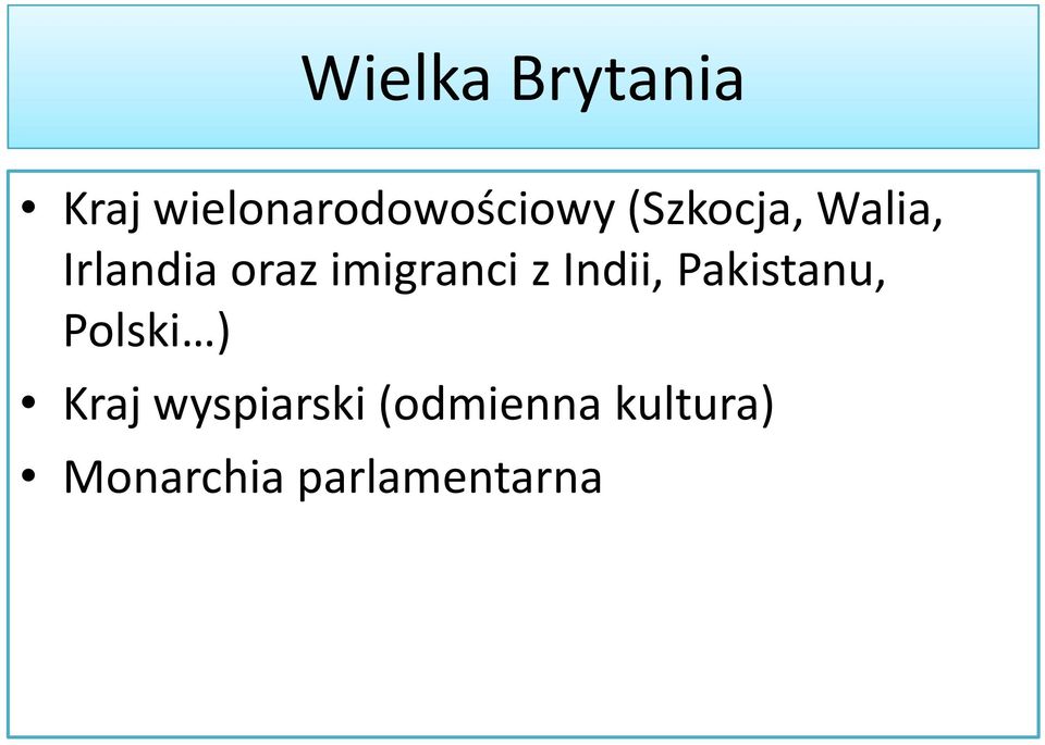 Indii, Pakistanu, Polski ) Kraj wyspiarski