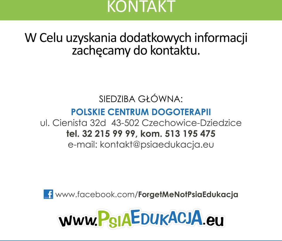 zachęcamy do kontaktu. www.