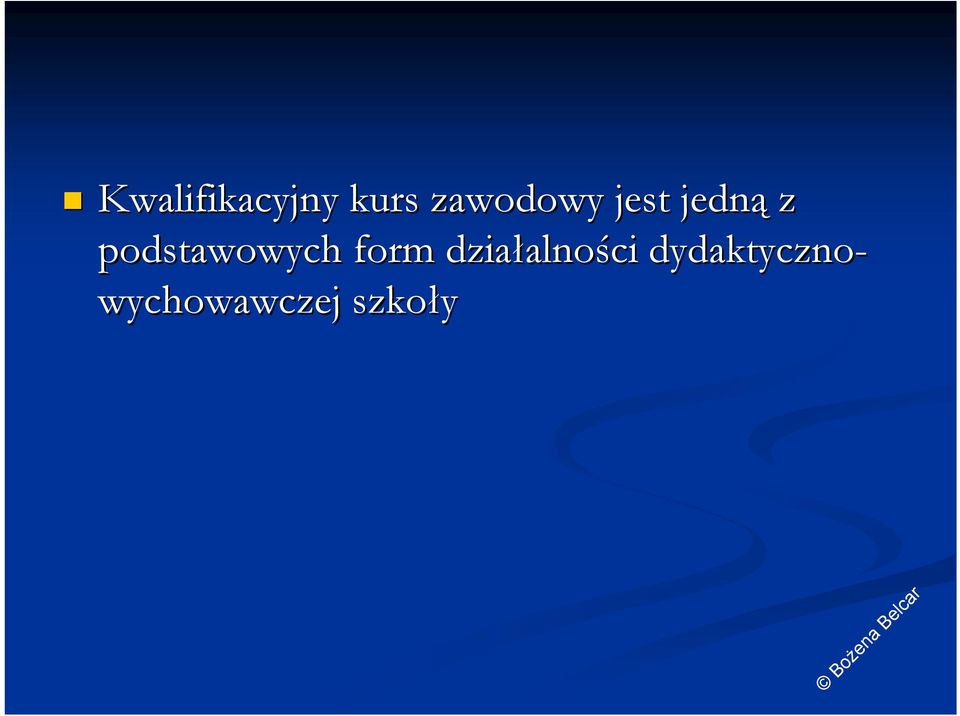 podstawowych form działalno