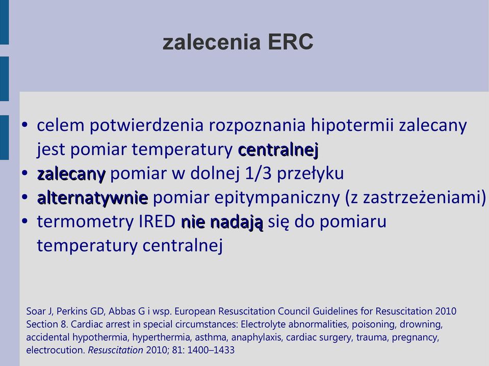 wsp. European Resuscitation Council Guidelines for Resuscitation 2010 Section 8.