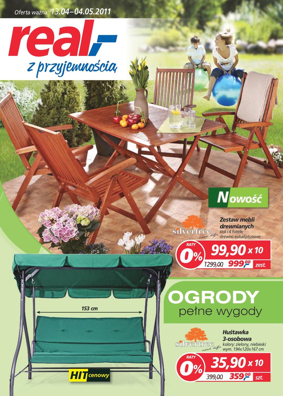 eukaliptusowe 99,90 x 10 1299,00 999, 00 153 cm OGRODY pełne