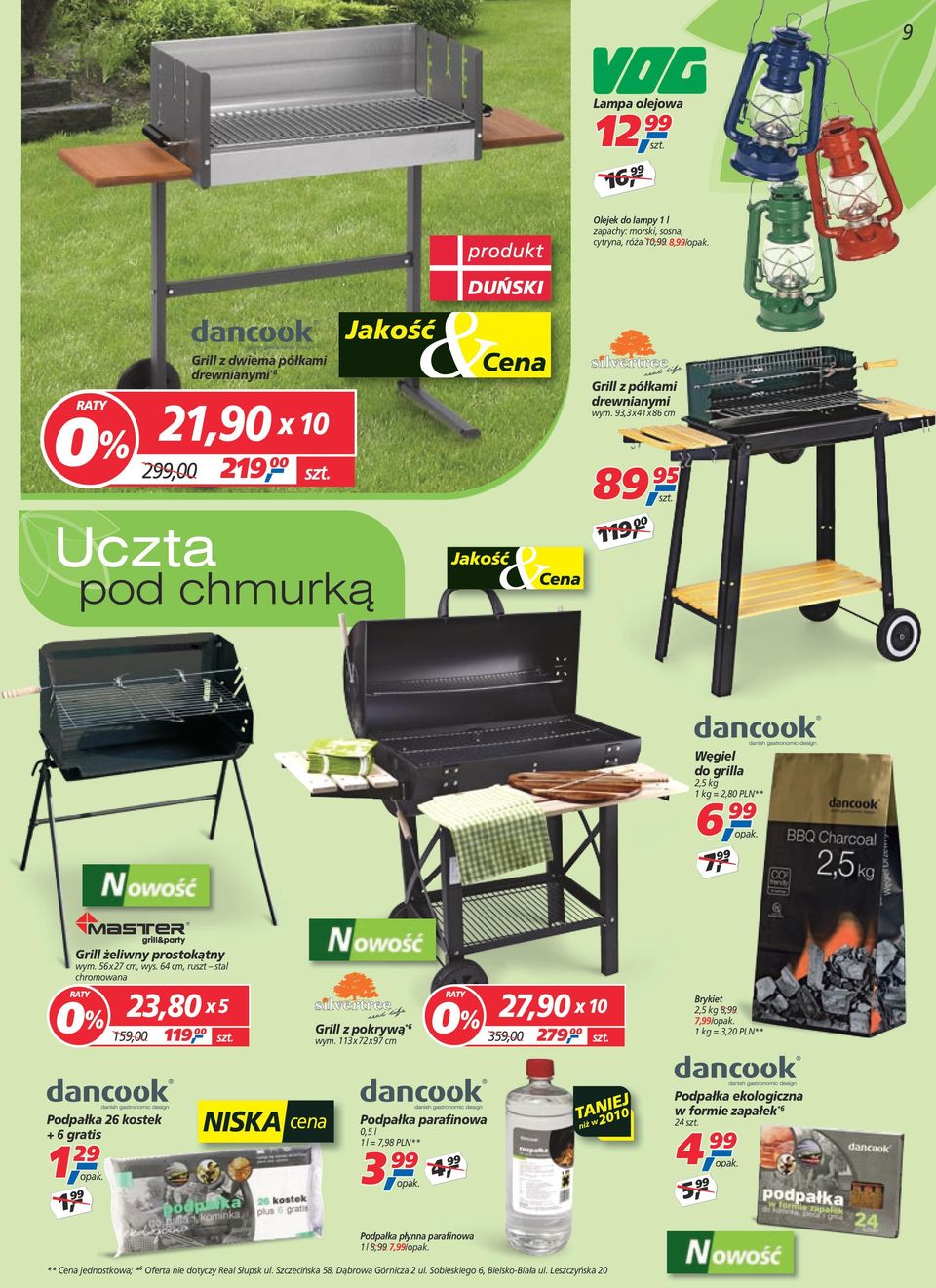 64 cm, ruszt stal chromowana 23,80 x 5 159,00 119, 00 Grill z pokrywą *6 wym.