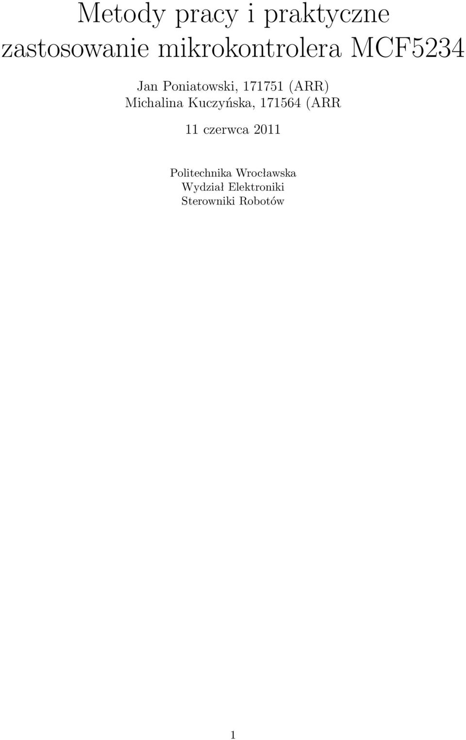 (ARR) Michalina Kuczyńska, 171564 (ARR 11 czerwca