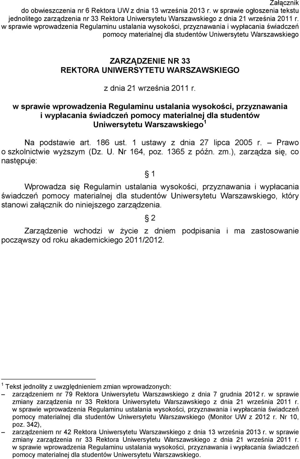 WARSZAWSKIEGO z dnia 21 września 2011 r.