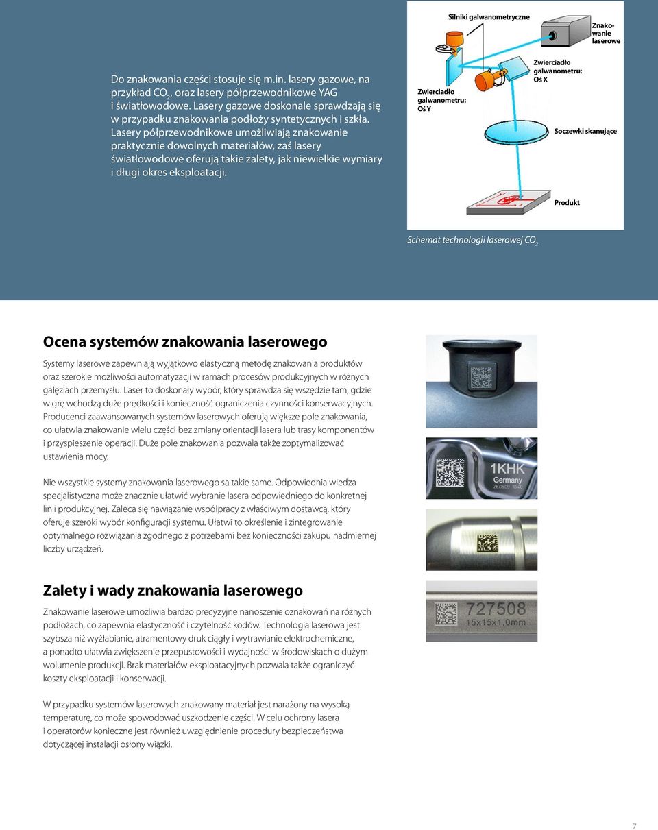 Lasery półprzewodnikowe umożliwiają znakowanie praktycznie dowolnych materiałów, zaś lasery światłowodowe oferują takie zalety, jak niewielkie wymiary i długi okres eksploatacji.