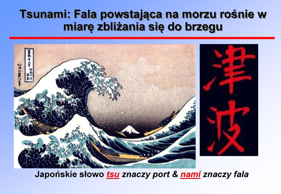 się do brzegu Japońskie słowo