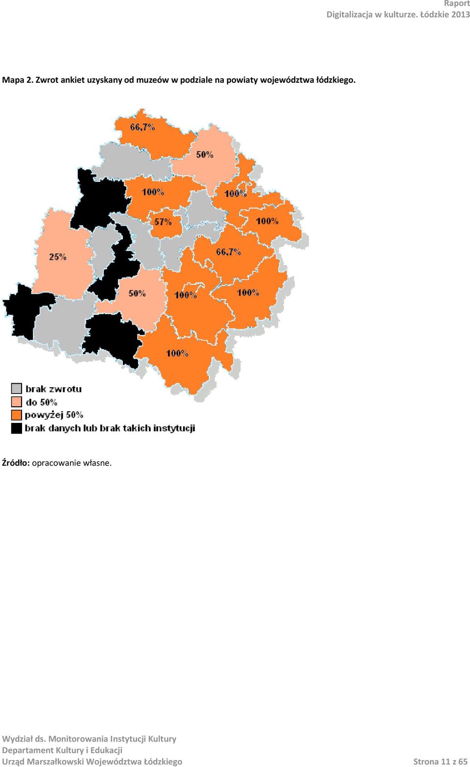 podziale na powiaty województwa łódzkiego.