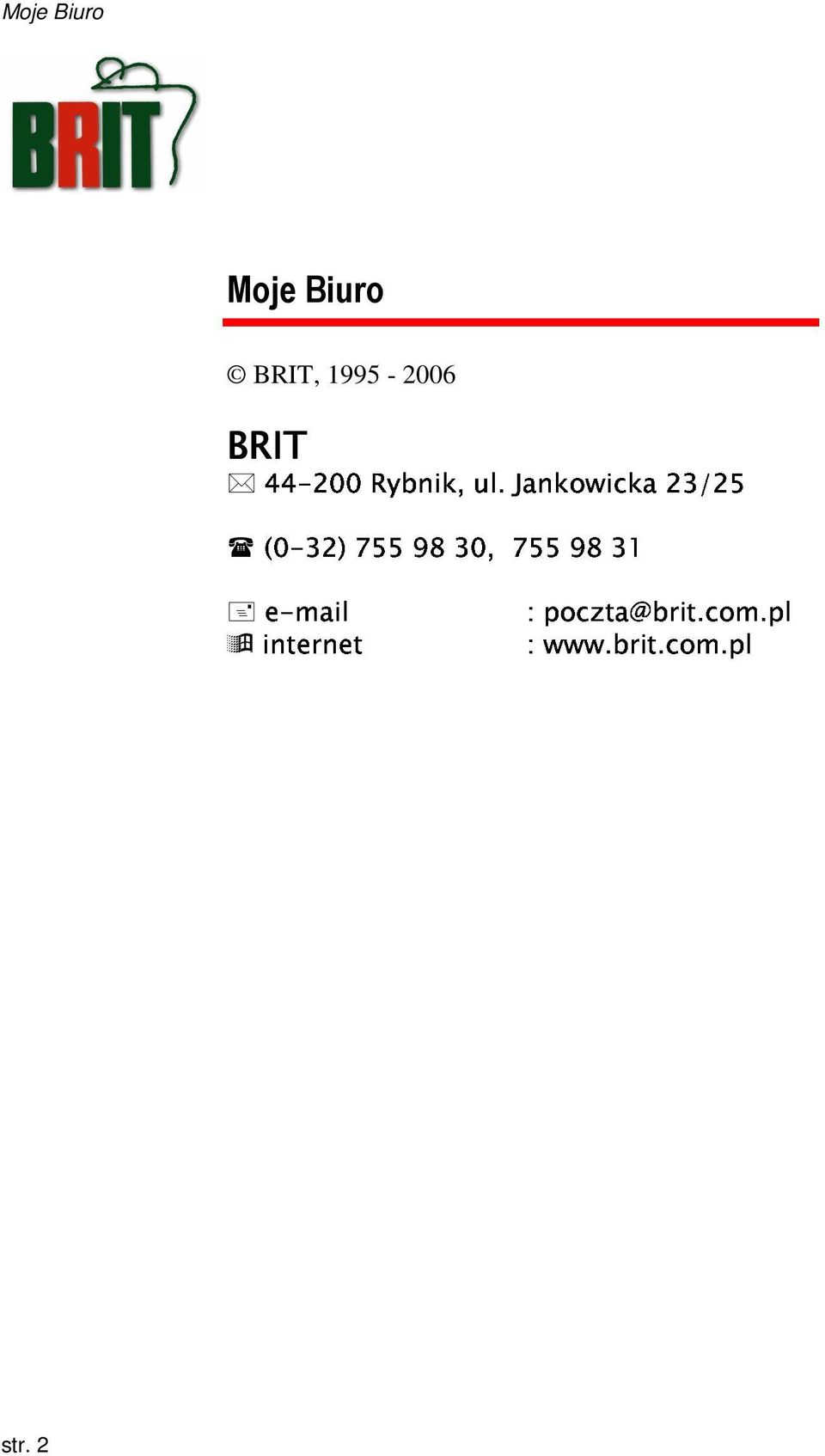 Moje Biuro e mail internet