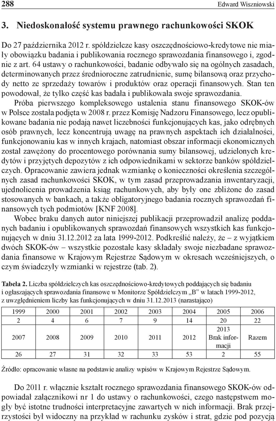 64 ustawy o rachunkowości, badanie odbywało się na ogólnych zasadach, determinowanych przez średnioroczne zatrudnienie, sumę bilansową oraz przychody netto ze sprzedaży towarów i produktów oraz