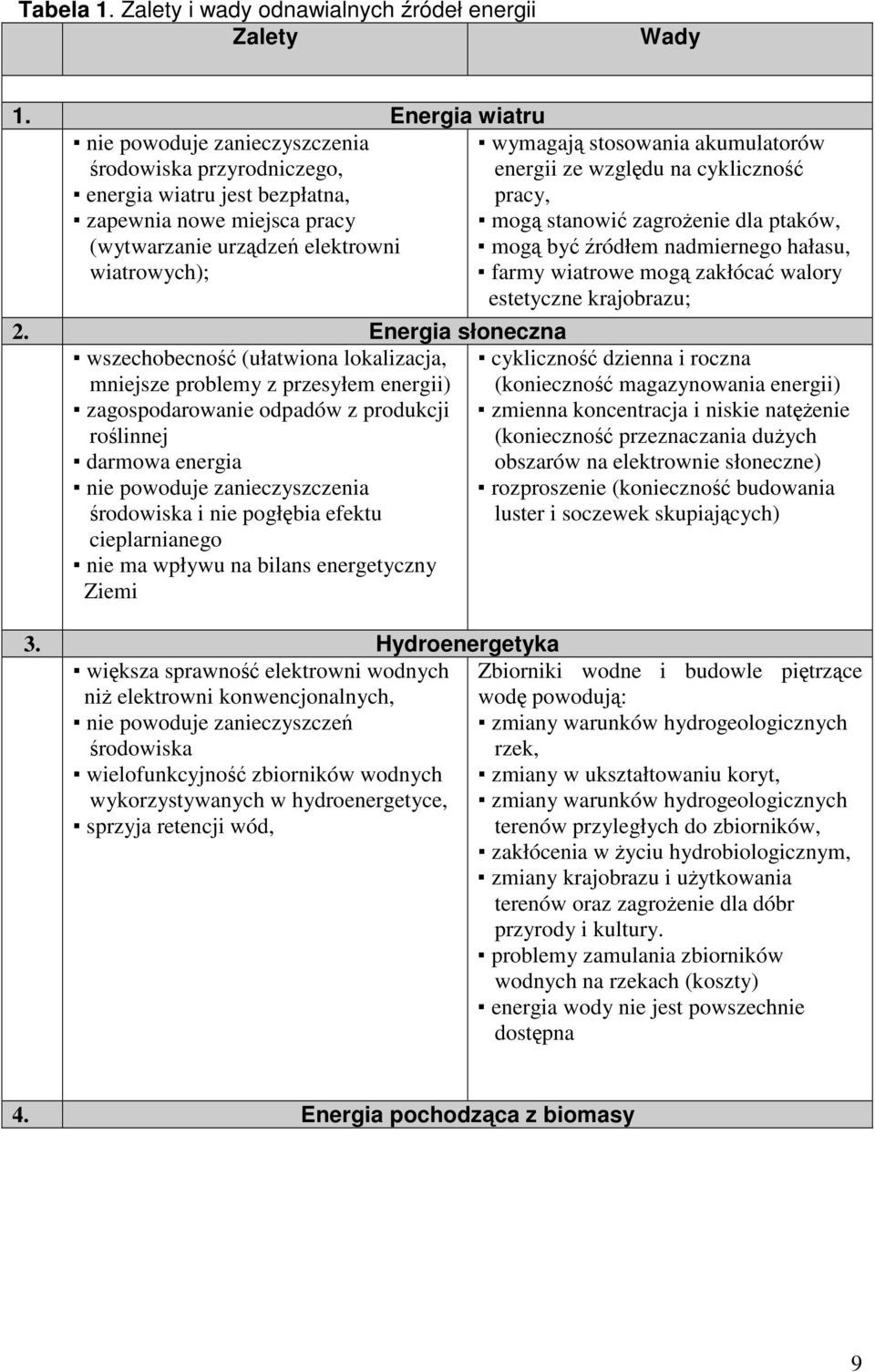 mog stanowi zagroenie dla ptaków, (wytwarzanie urzdze elektrowni mog by ródłem nadmiernego hałasu, wiatrowych); farmy wiatrowe mog zakłóca walory estetyczne krajobrazu; 2.