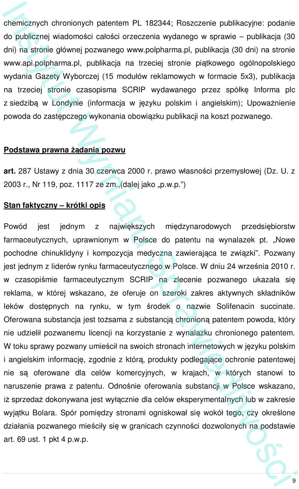 pl, publikacja (30 dni) na stronie www.api.