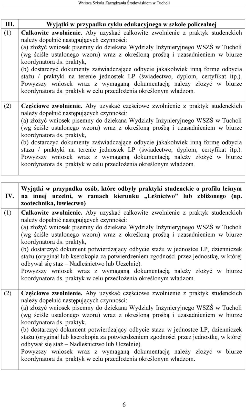 certyfikat itp.). (2) Częściowe zwolnienie.