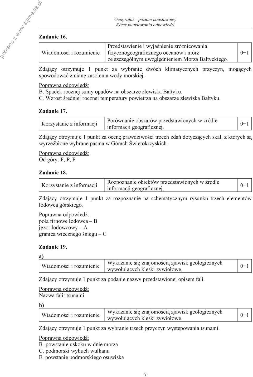 Wzrost redniej rocznej temperatury powietrza na obszarze zlewiska Ba tyku. Zadanie 17.