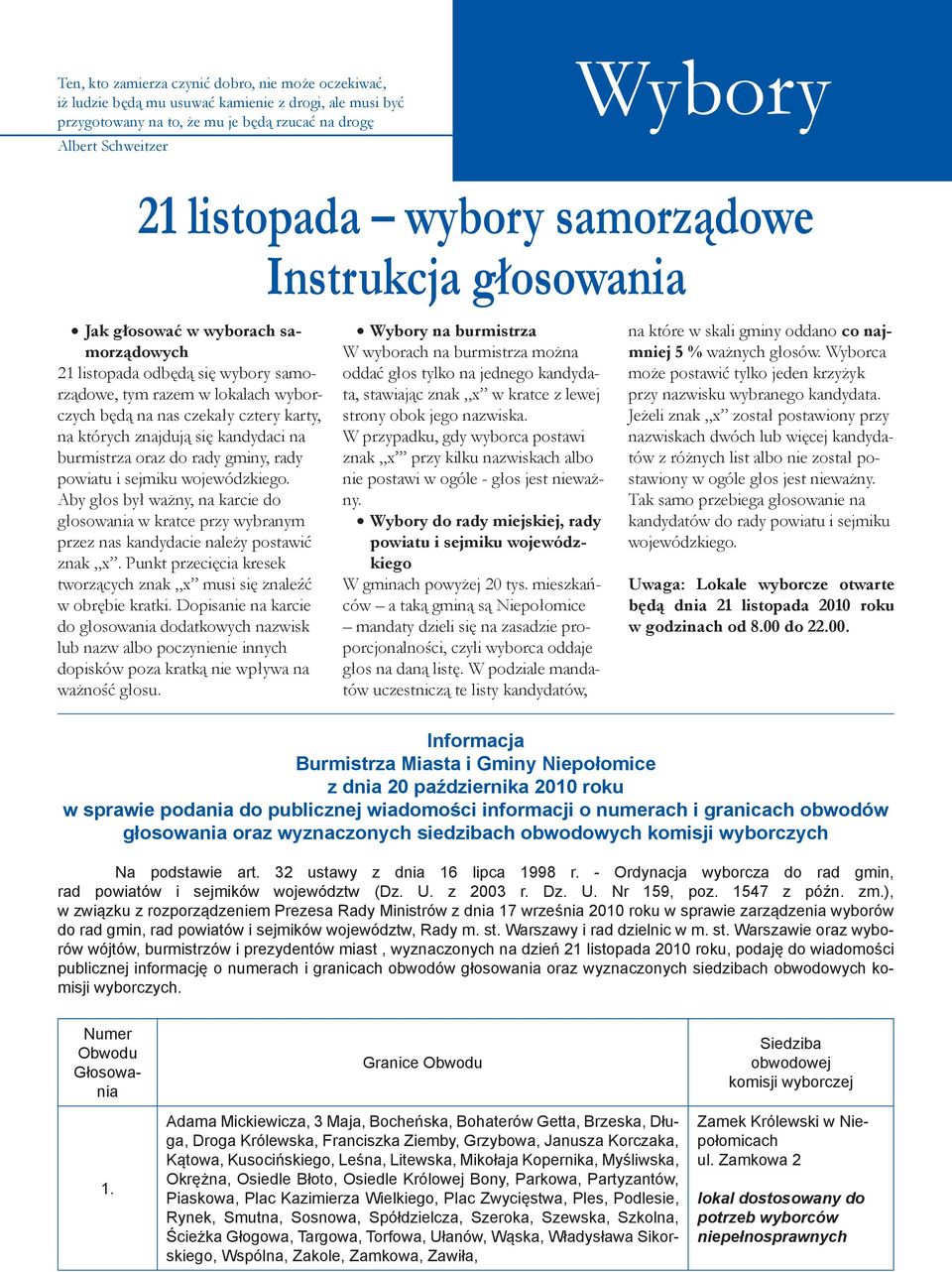 samorządowe Instrukcja głosowania Jak głosować w wyborach samorządowych 21 listopada odbędą się wybory samorządowe, tym razem w lokalach wyborczych będą na nas czekały cztery karty, na których