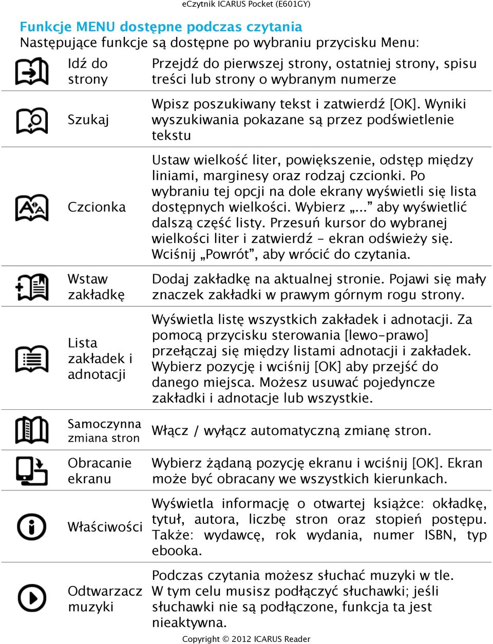 zatwierdź [OK]. Wyniki wyszukiwania pokazane są przez podświetlenie tekstu Ustaw wielkość liter, powiększenie, odstęp między liniami, marginesy oraz rodzaj czcionki.