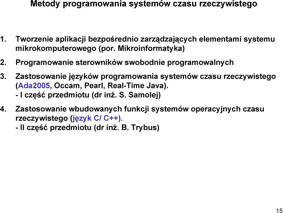 Programowanie sterowników swobodnie programowalnych 3.