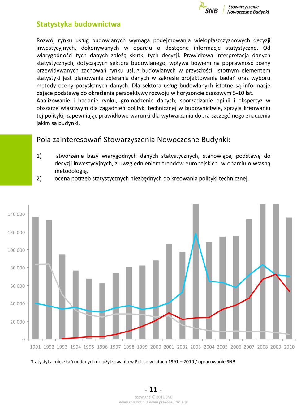 Prawidłowa interpretacja danych statystycznych, dotyczących sektora budowlanego, wpływa bowiem na poprawność oceny przewidywanych zachowań rynku usług budowlanych w przyszłości.