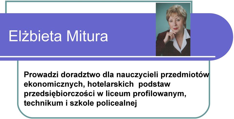 hotelarskich podstaw przedsiębiorczości w