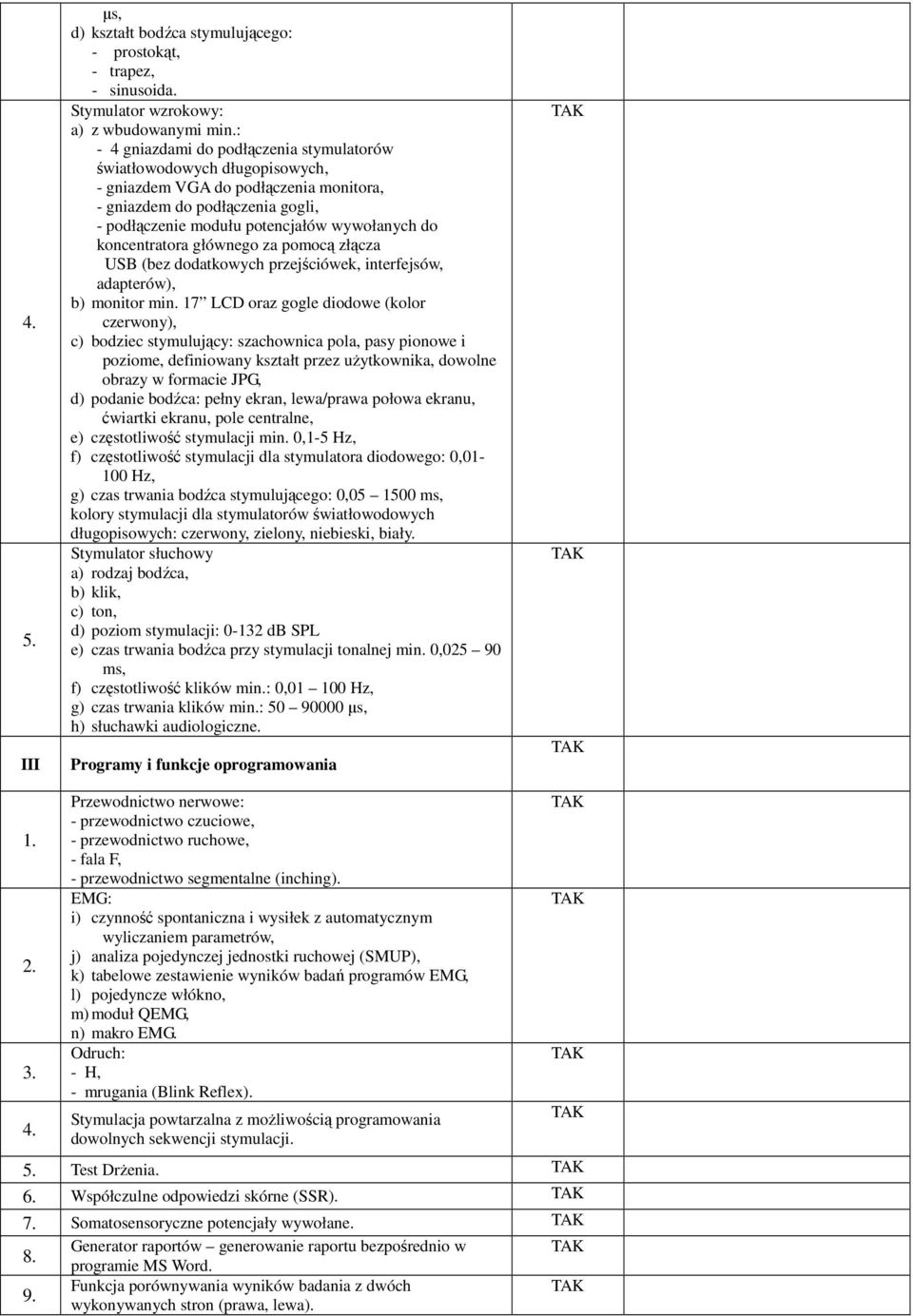 koncentratora głównego za pomocą złącza USB (bez dodatkowych przejściówek, interfejsów, adapterów), b) monitor min.