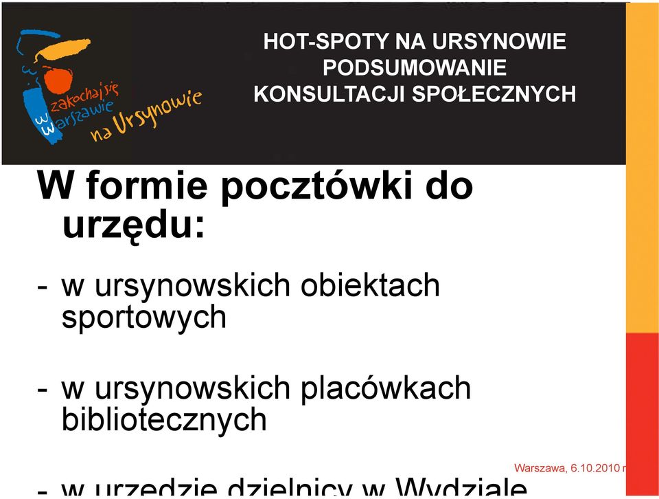 ursynowskich placówkach bibliotecznych -