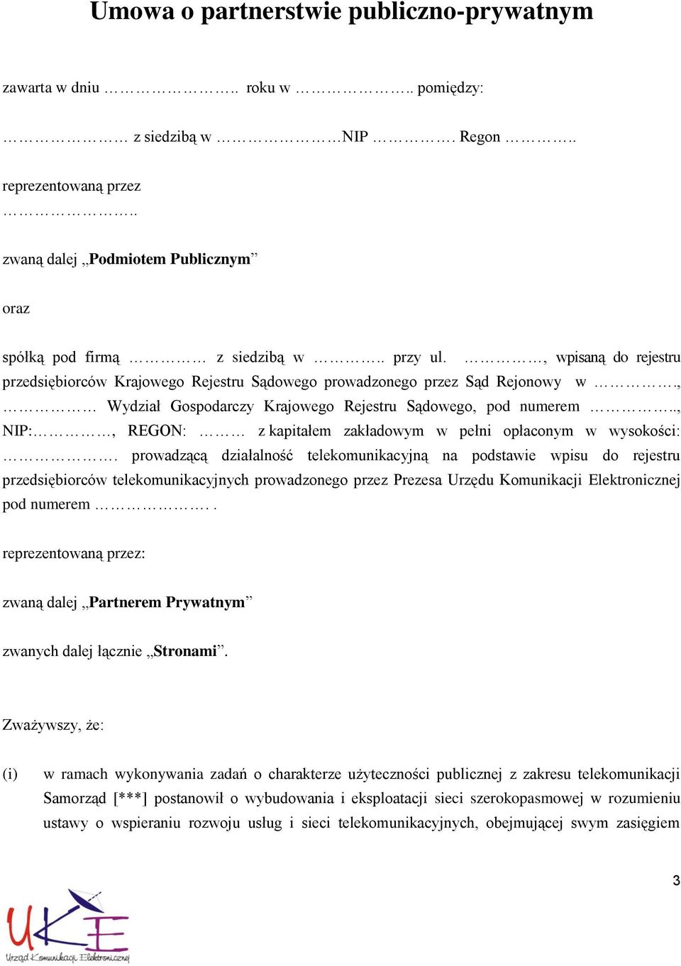 ., NIP:, REGON: z kapitałem zakładowym w pełni opłaconym w wysokości:.