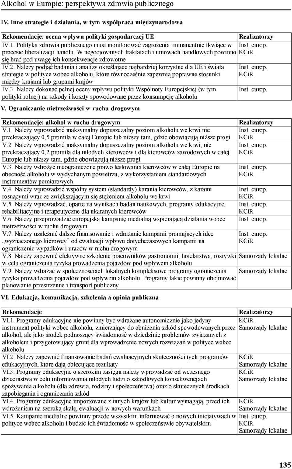 W negocjowanych traktatach i umowach handlowych powinno się brać pod uwagę ich konsekwencje zdrowotne IV.2.