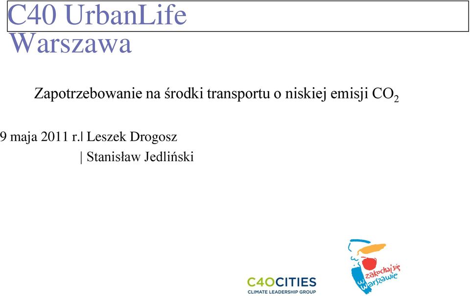 transportu o niskiej emisji CO 2