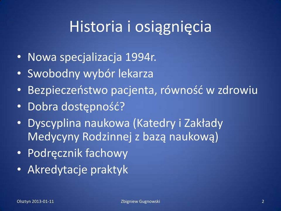 Dobra dostępność?